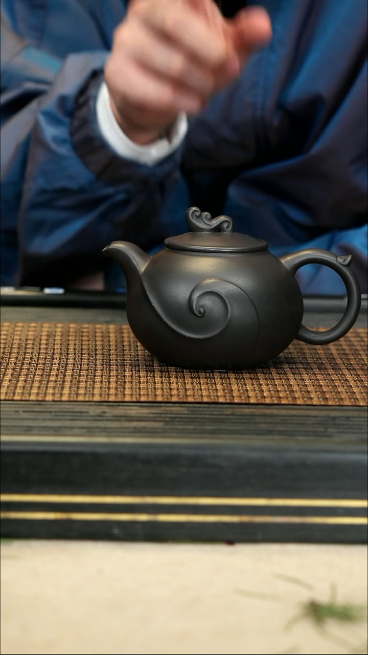 【闪购商品】紫砂茶壶62云雾天青 珠如意