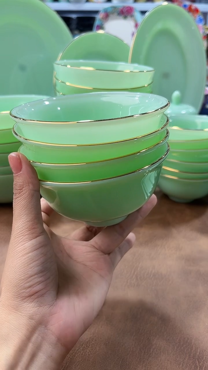 玉瓷4.5英寸饭碗4个景德镇陶瓷