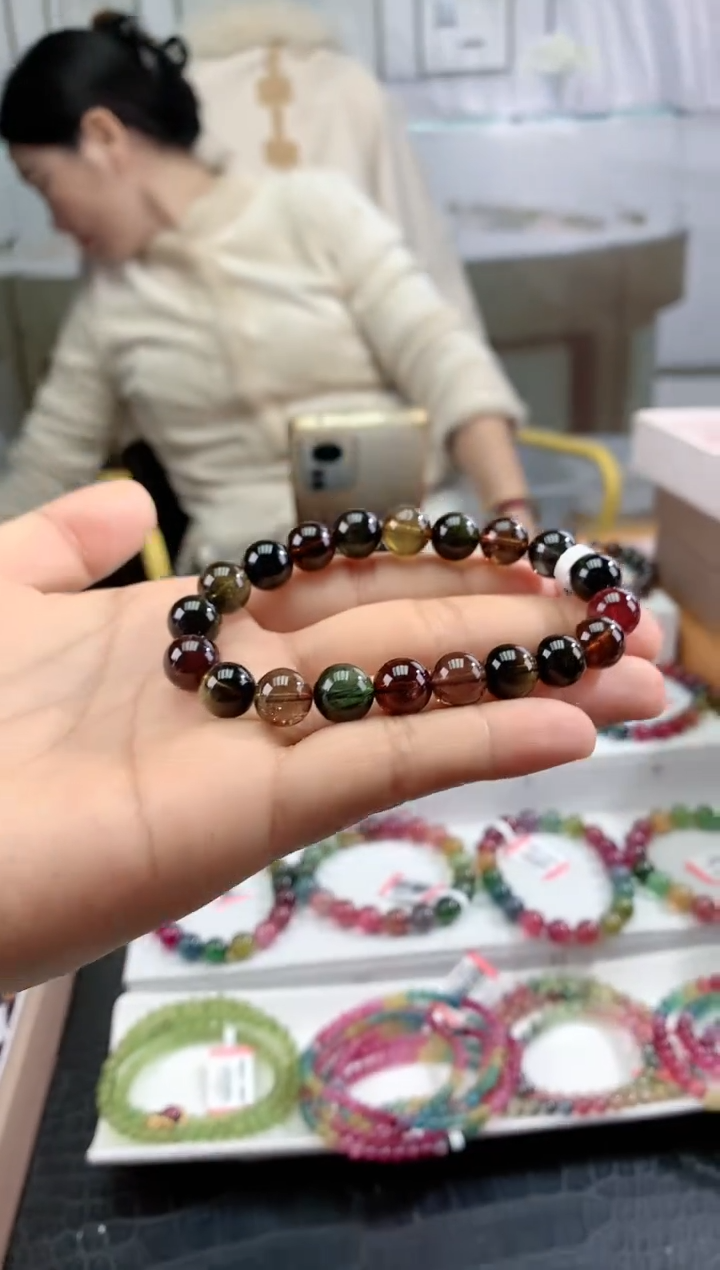 【闪购商品】碧玺手串未镶嵌多样性发一条