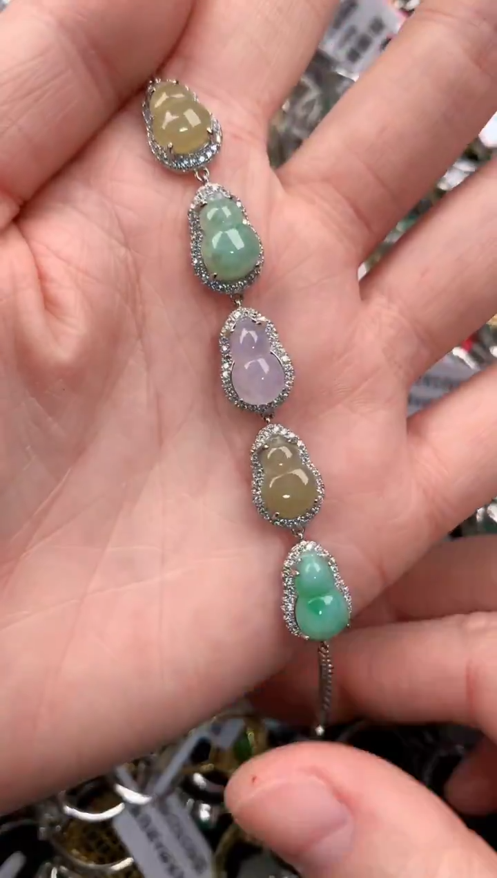 银S925镶嵌戒指翡翠222---7