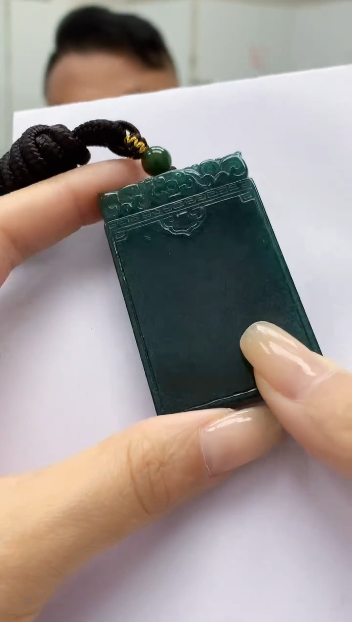 【闪购商品】定制翡翠未镶嵌4969lr-毛货挂件34