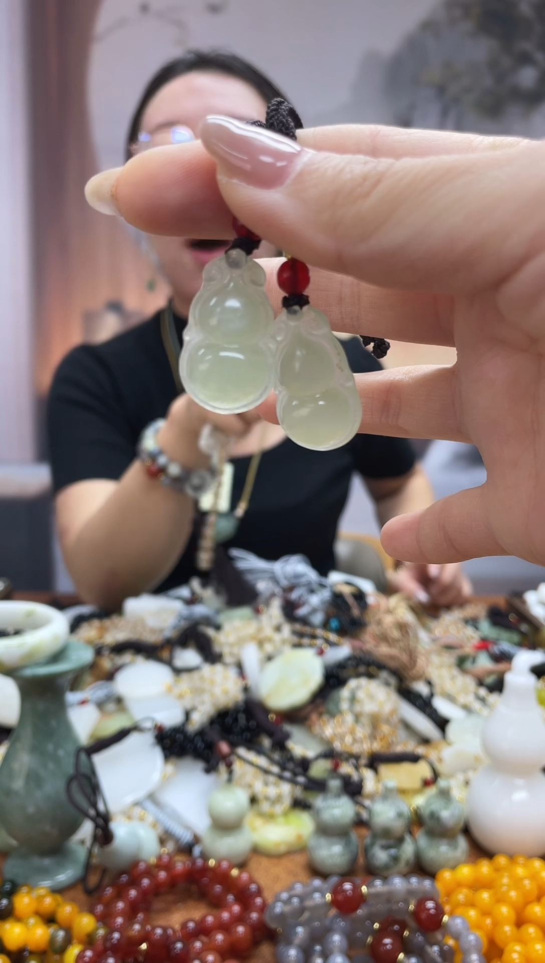 未镶嵌岫玉吊坠多样性发货拍一发一