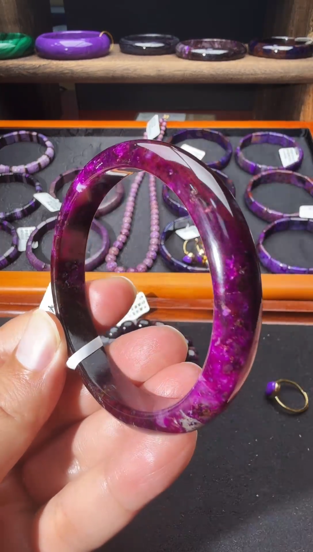 苏纪石（舒俱来）未镶嵌南非老矿手镯@多样性发其一