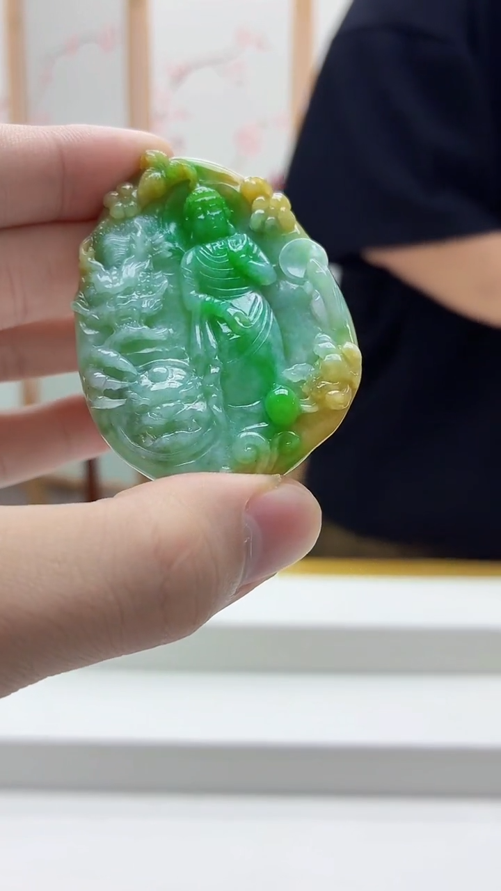 未镶嵌定制翡翠4688bb-毛货挂件73