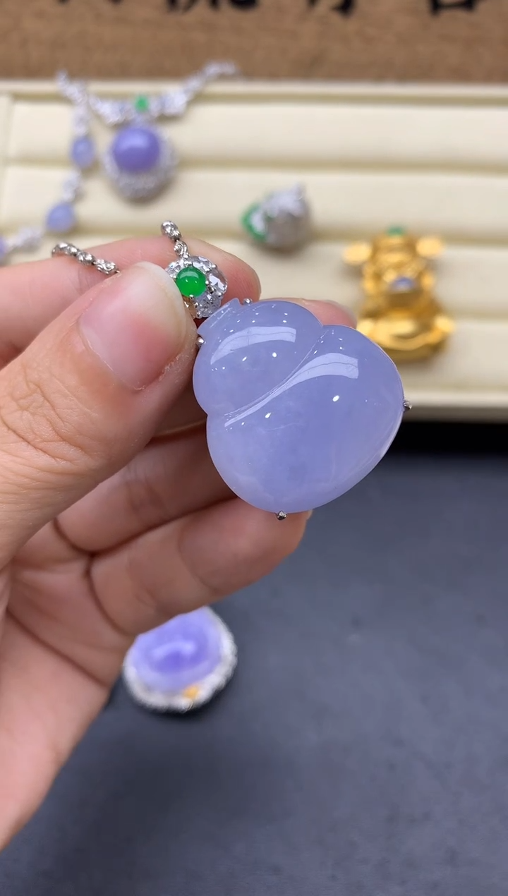 【闪购商品】翡翠吊坠(不含链)18K金镶嵌506-中国好珍宝