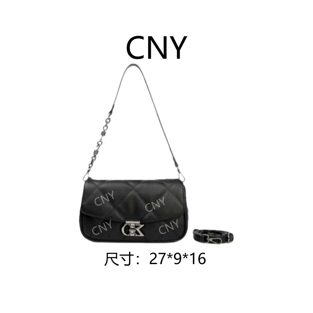 【CNY】GB-6608-黑色-秋冬季时尚百搭女士包包