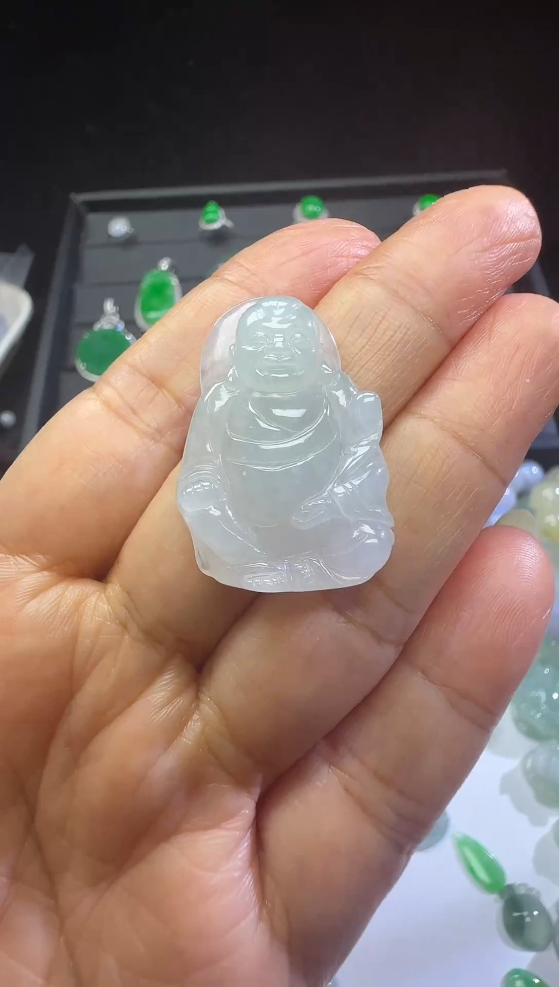 【闪购商品】翡翠吊坠(不含链)未镶嵌散财童子