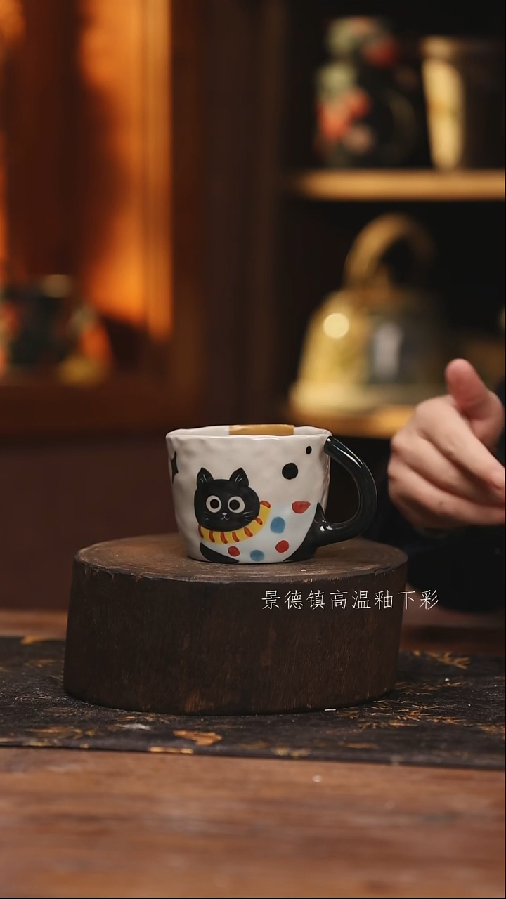 陶瓷景德镇高温釉下手绘陶瓷@L398@