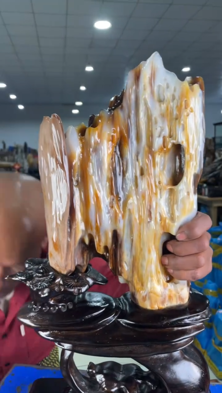 【闪购商品】硅化玉摆件未镶嵌30