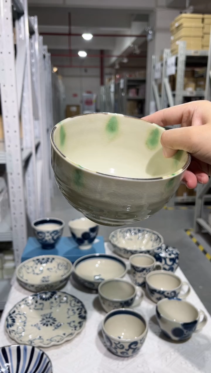 瓷片新品福利 渕錆点紋4.0お好み碗