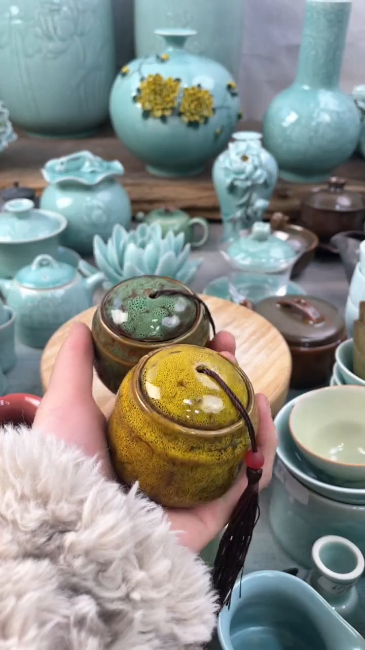 【闪购商品】2个特价 微瑕 慧仙青瓷