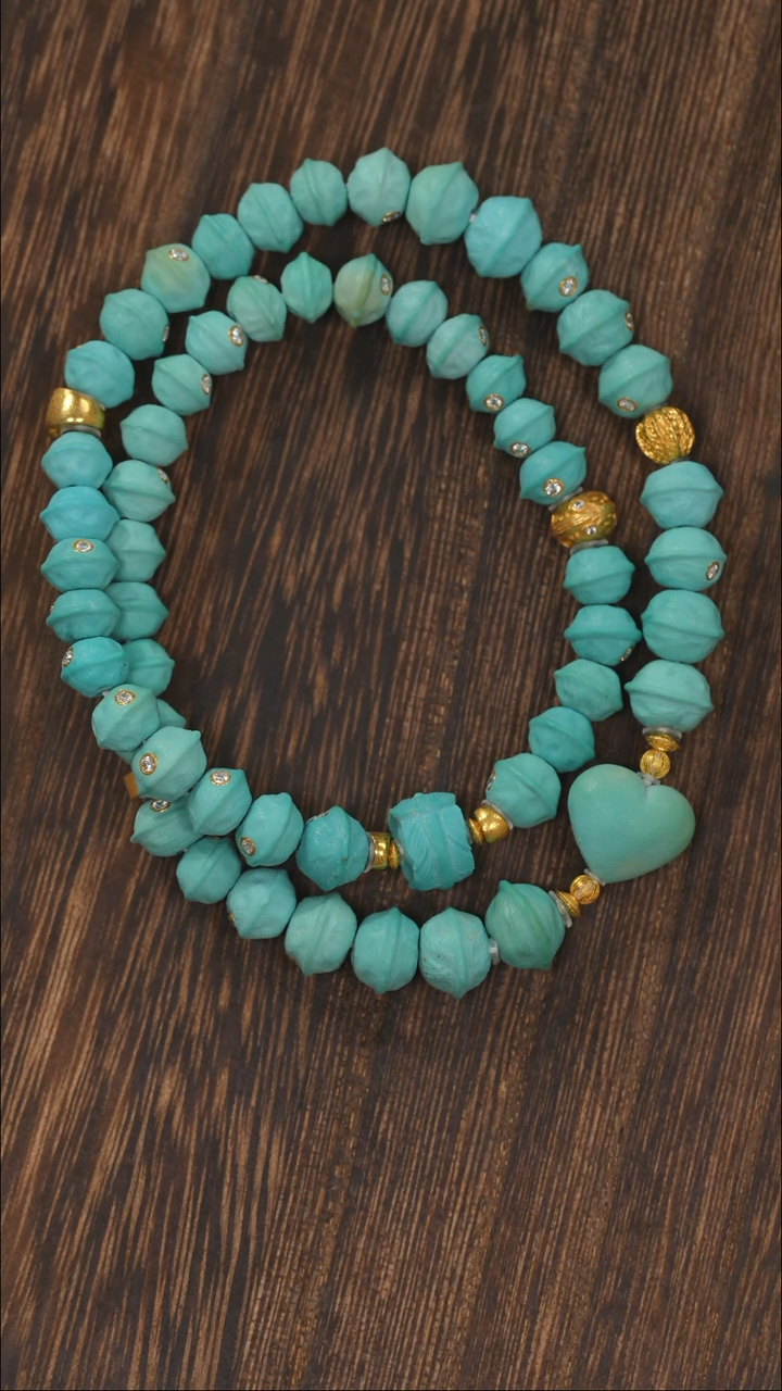 【闪购商品】绿松石手链18K金镶嵌1