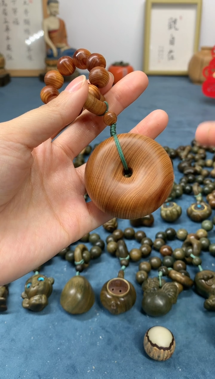 【闪购商品】柏木（崖柏）把件高油料 平安扣