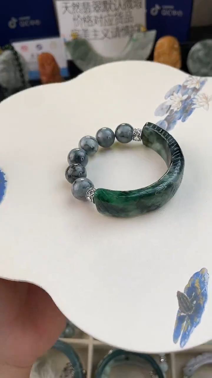 未镶嵌手链翡翠手工定制默认微瑕主播介绍为准