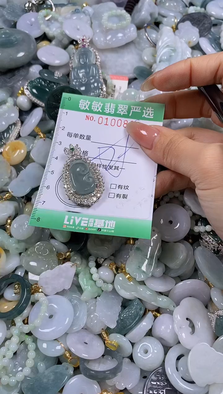 【闪购商品】翡翠颈饰未镶嵌闪购0100802多样性发其一