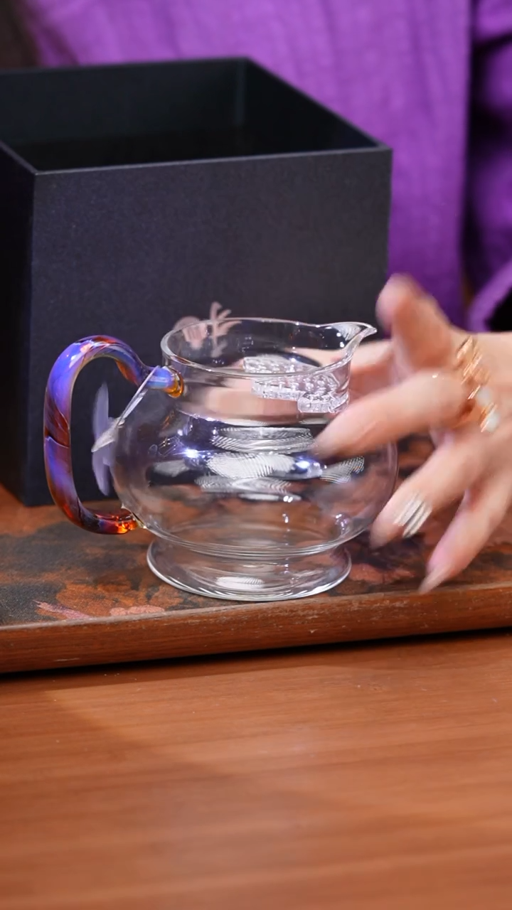 【闪购商品】禾器/熠然月牙款茶海/凤颜粉玉色