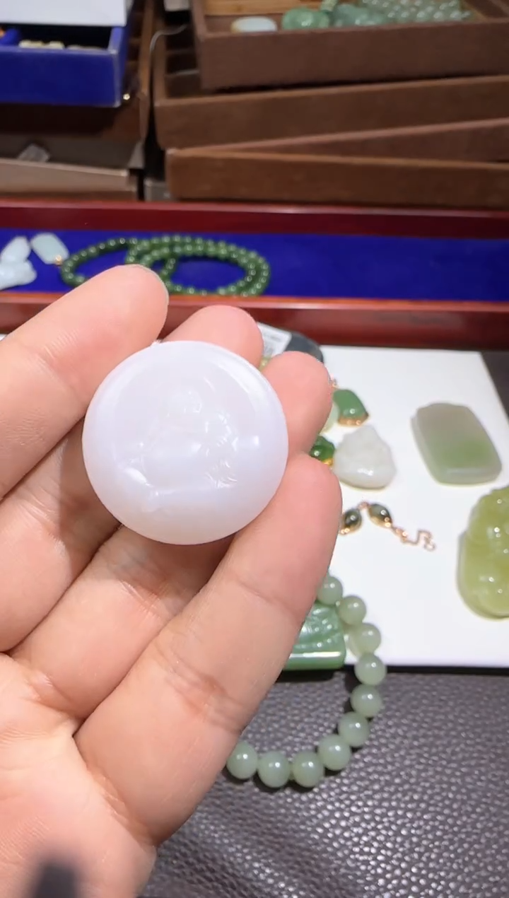 【闪购商品】和田玉【海221】60未镶嵌9007