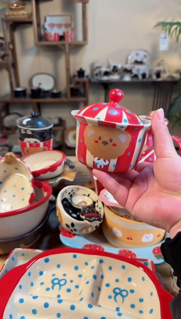 【闪购商品】小熊罐高温瓷器瓷器