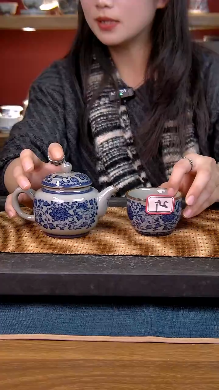 小*豆简装家用款3件套 老陶泥开片纹陶瓷茶具