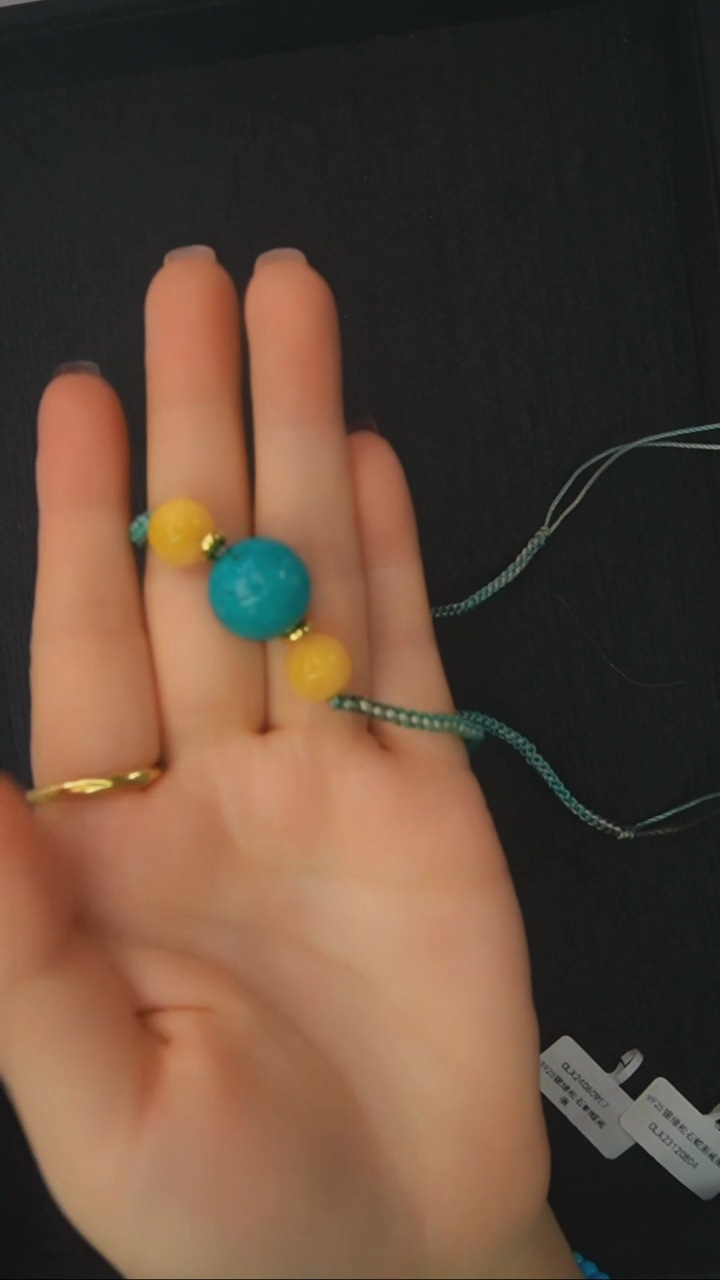 【闪购商品】绿松石项链银S925镶嵌发货一件