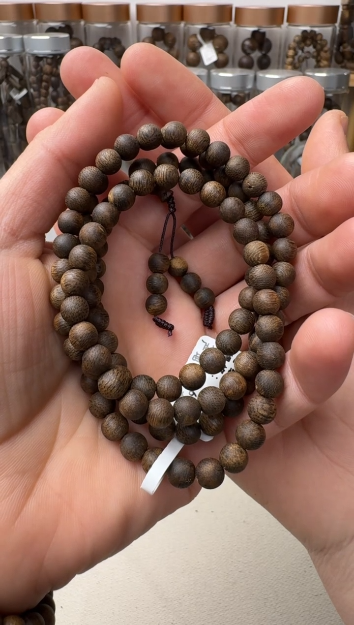 【闪购商品】沉香手串张勺子圆珠九九沉卡6+保16克