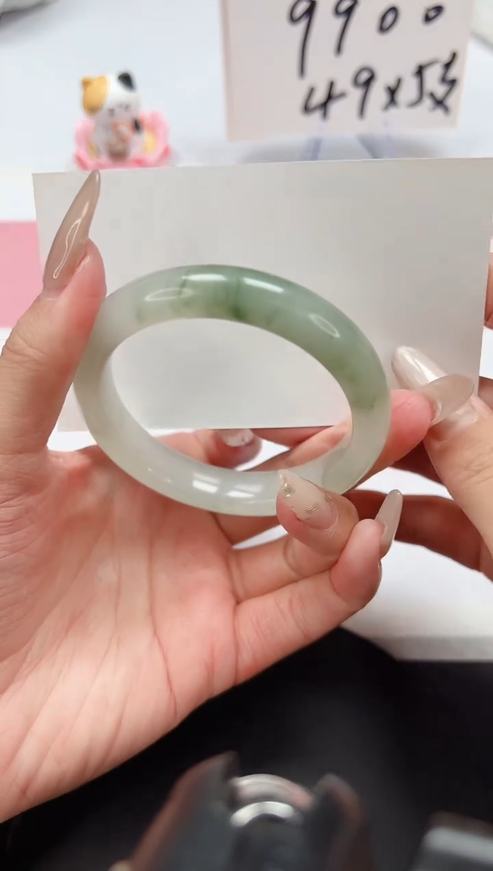 【闪购商品】石英质玉手镯未镶嵌A115-53.5