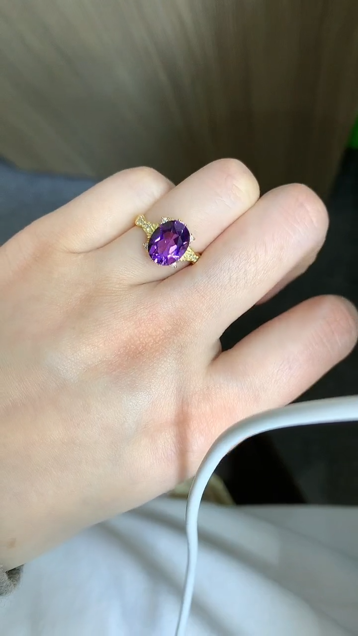 【闪购商品】紫晶笔搁未镶嵌10紫水晶裸石多样性发一颗