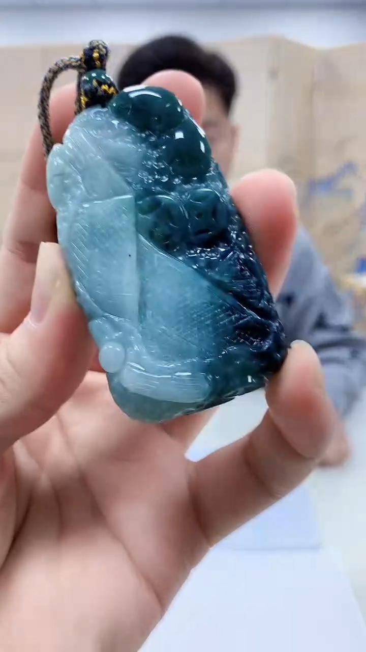 【闪购商品】翡翠颈饰未镶嵌4917bb-jj挂件89