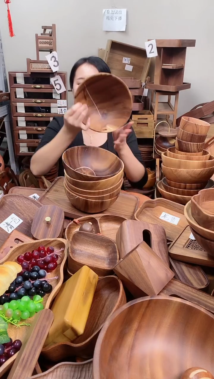 木 南美胡桃木碗20*8cm  A