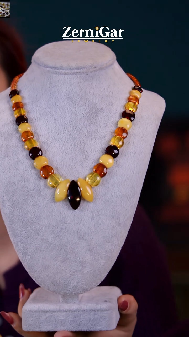 【闪购商品】琥珀颈饰未镶嵌天然琥珀项链