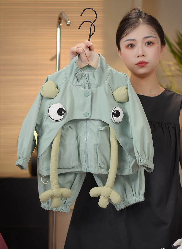 【现货】2025春秋季儿童新款韩版潮流时尚洋气可爱休闲套装39008