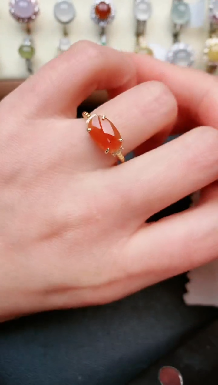 【闪购商品】翡翠戒指银S925镶嵌....