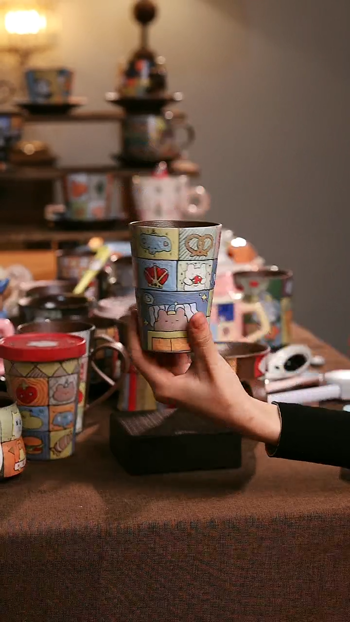 禧看陶瓷紫砂手握杯·