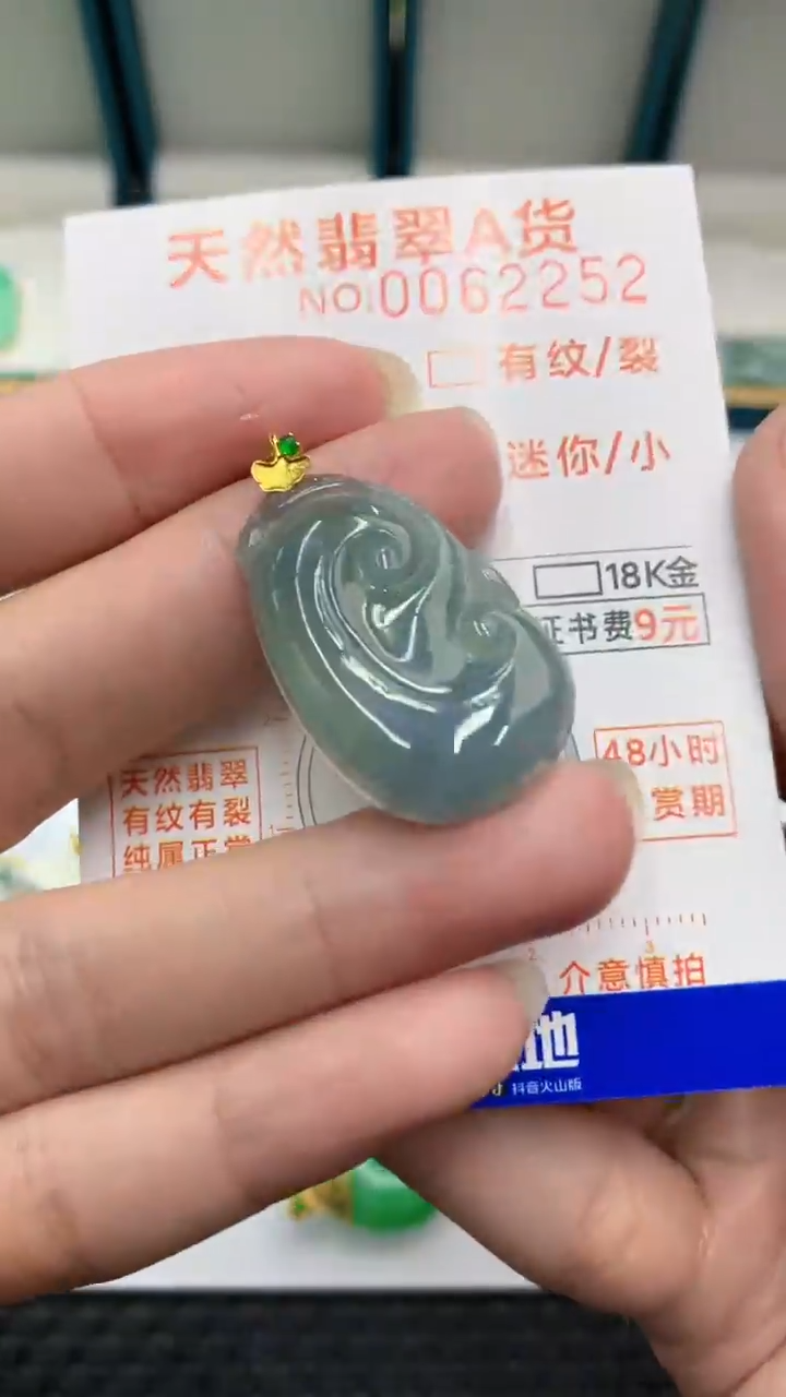 【闪购商品】翡翠颈饰18K金镶嵌            8