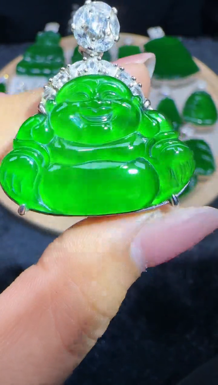 未镶嵌定制翡翠翡翠吊坠98