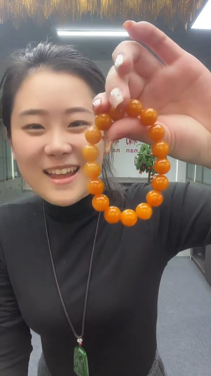 黄圆卡12手串多样性发货一件