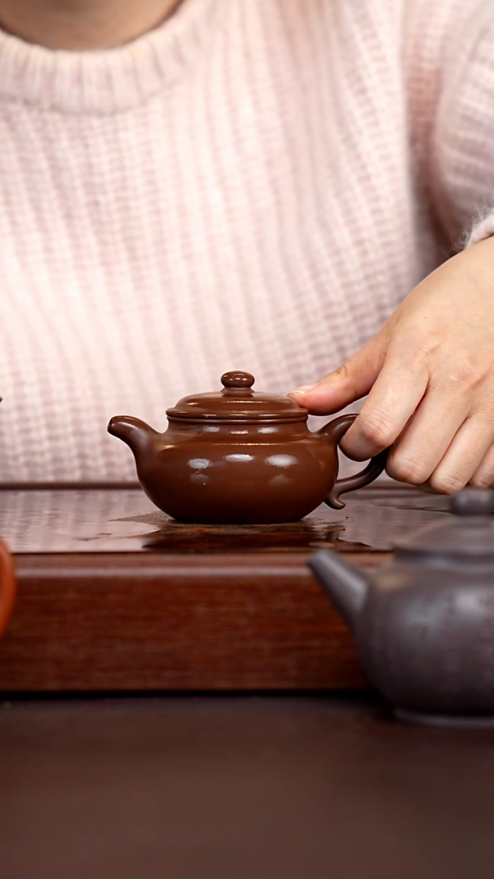 茶壶紫砂深井紫泥仿古-120