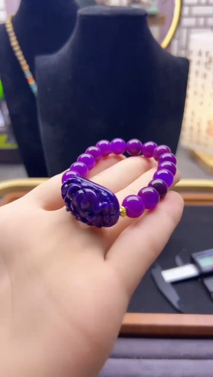 【闪购商品】苏纪石（舒俱来）手链14K金镶嵌S274