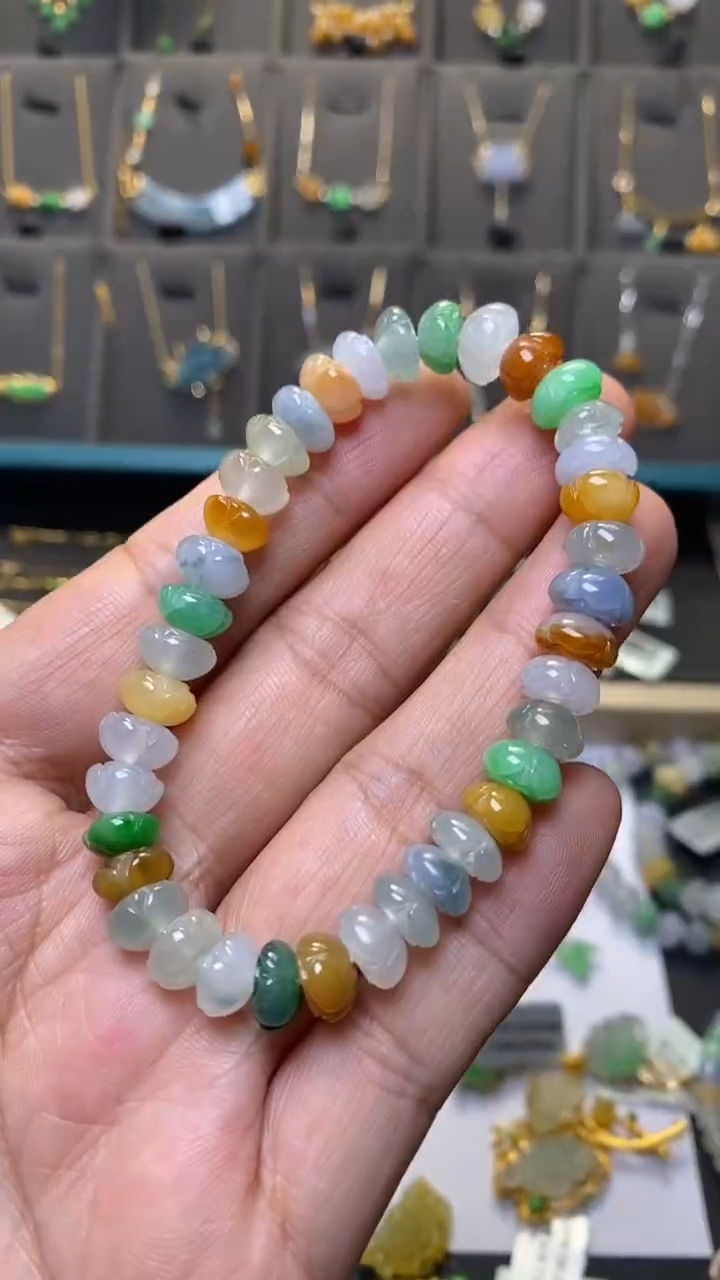 颈饰未镶嵌翡翠净货37486