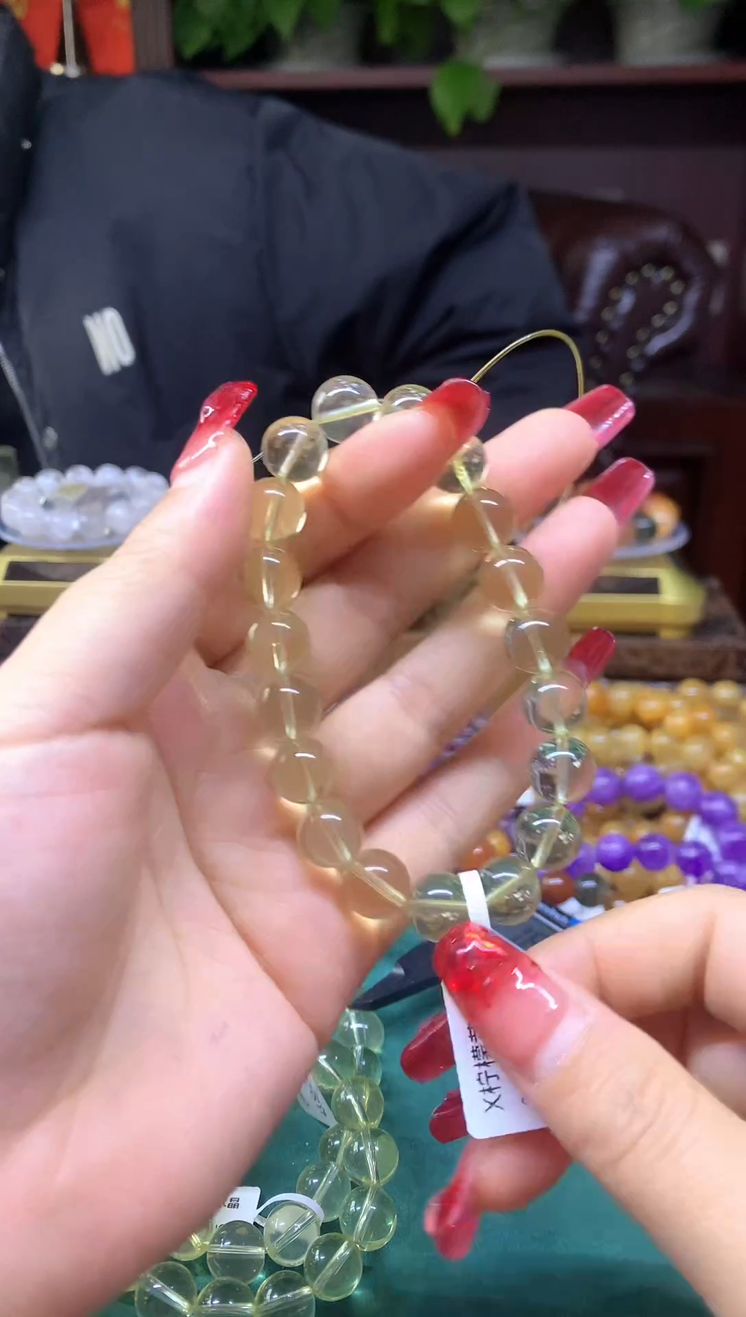 【闪购商品】水晶手链银S925镶嵌黄水晶