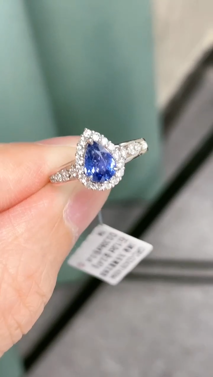 【闪购商品】蓝宝石戒指18K金镶嵌1.0ct/年底清货价