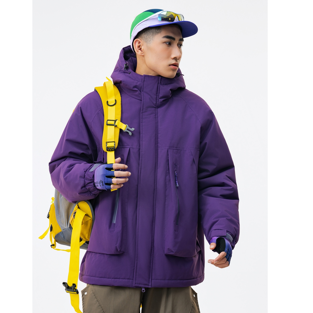 【星·Star】168新款冬季冲锋衣男女同款中性风羽绒户外