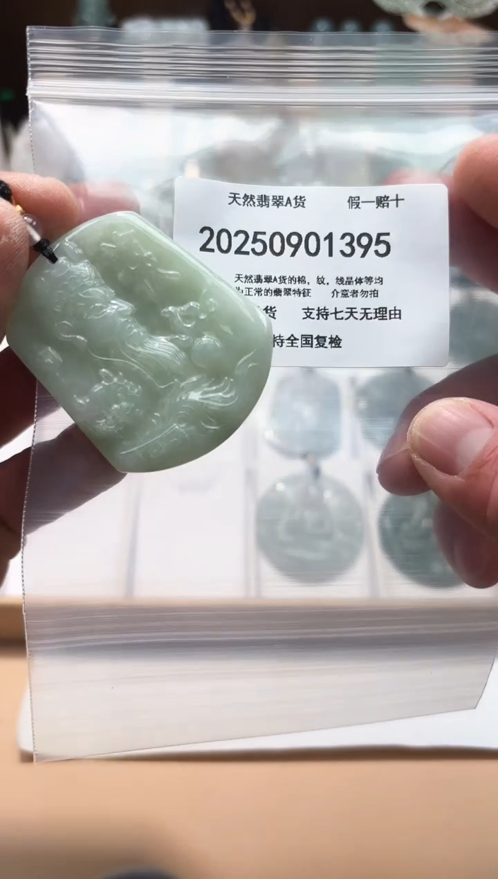 颈饰未镶嵌翡翠天然A货翡翠20250909