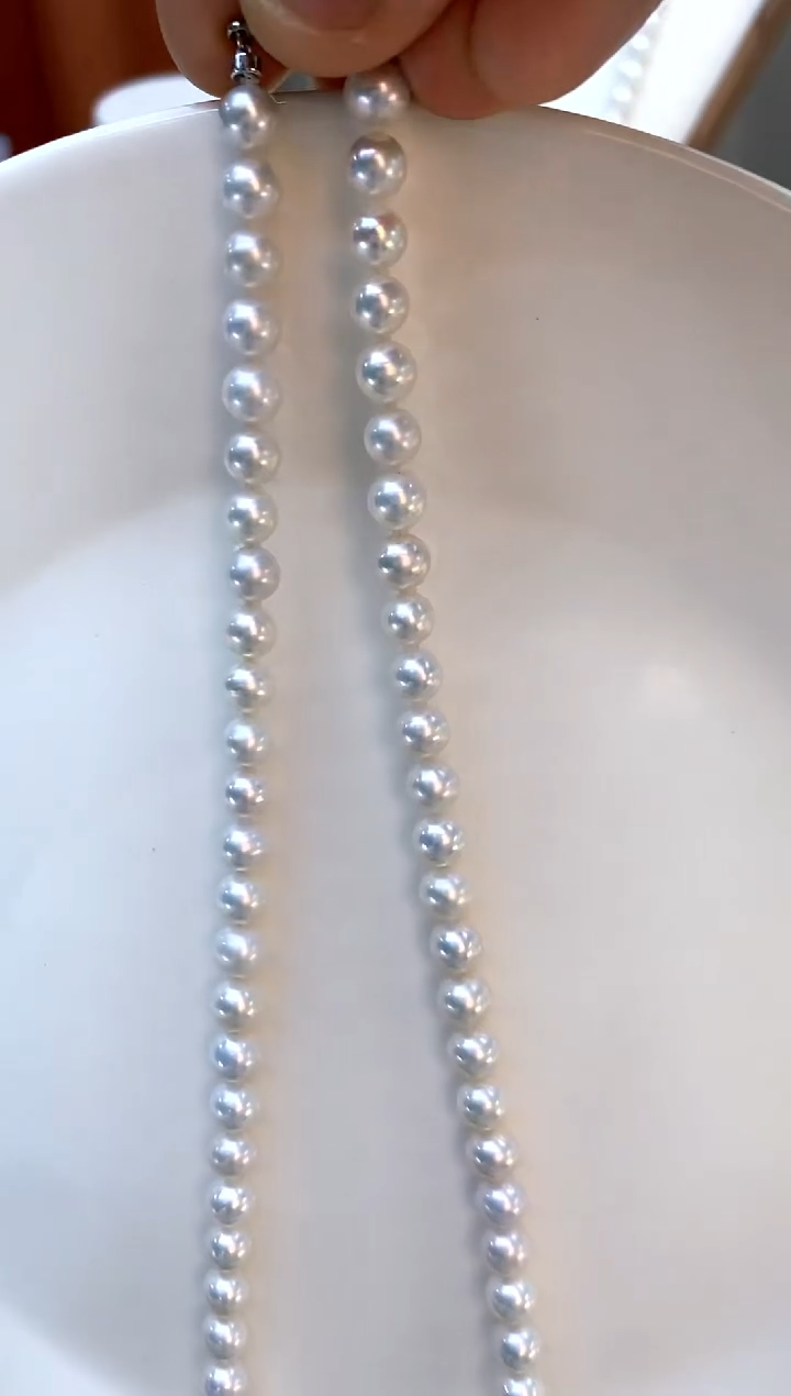 【闪购商品】淡水珍珠项链银S925镶嵌6