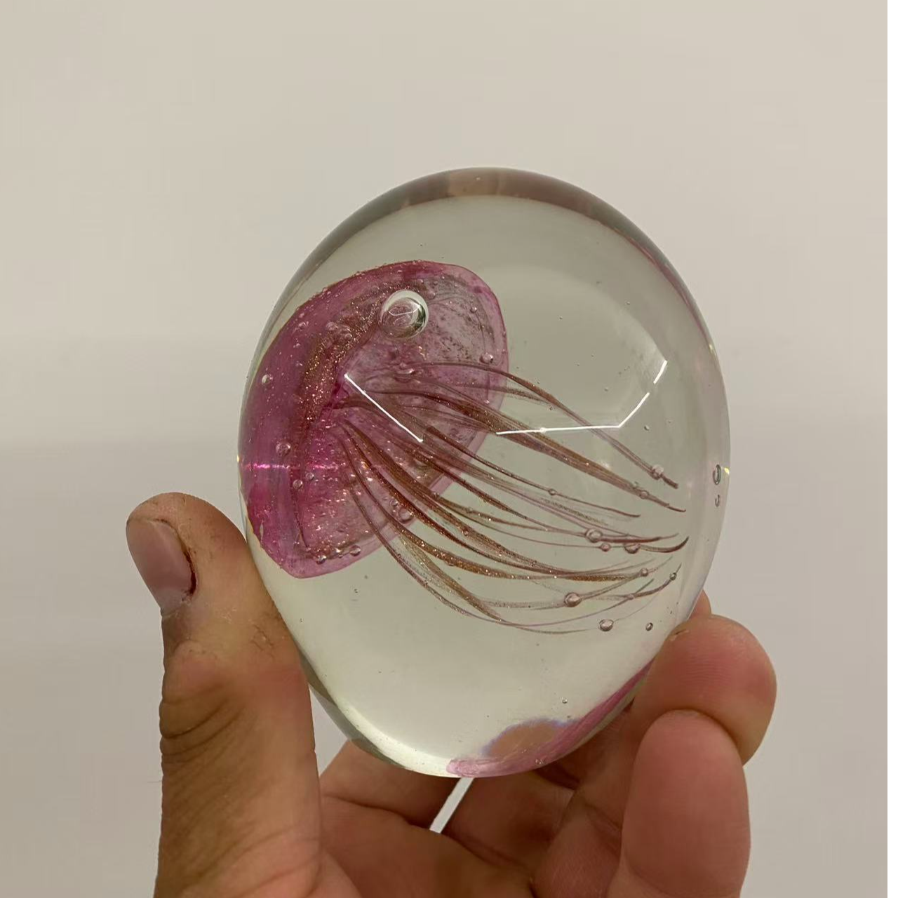 手工琉璃花球摆件