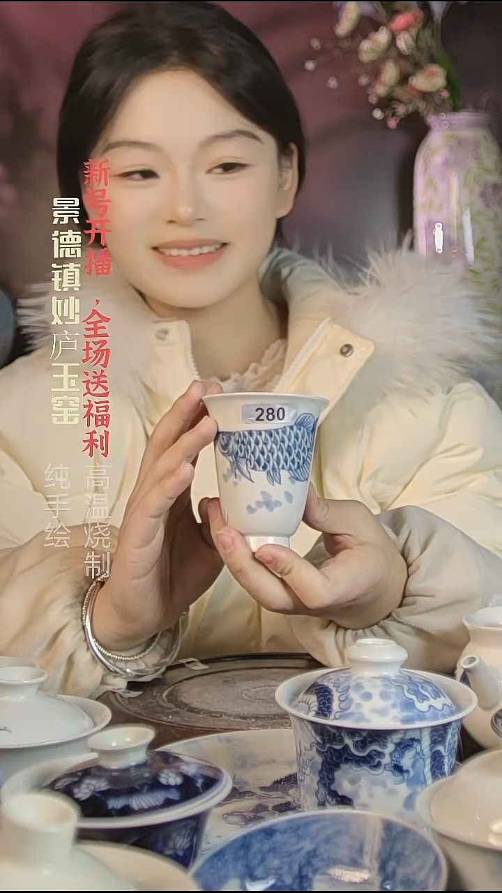 盘陶妙庐玉窑高闻香杯280