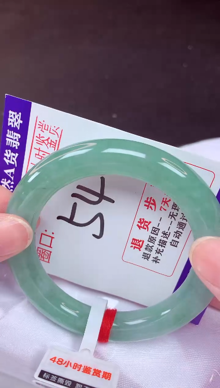 未镶嵌手镯翡翠54（48小时鉴赏期 ）