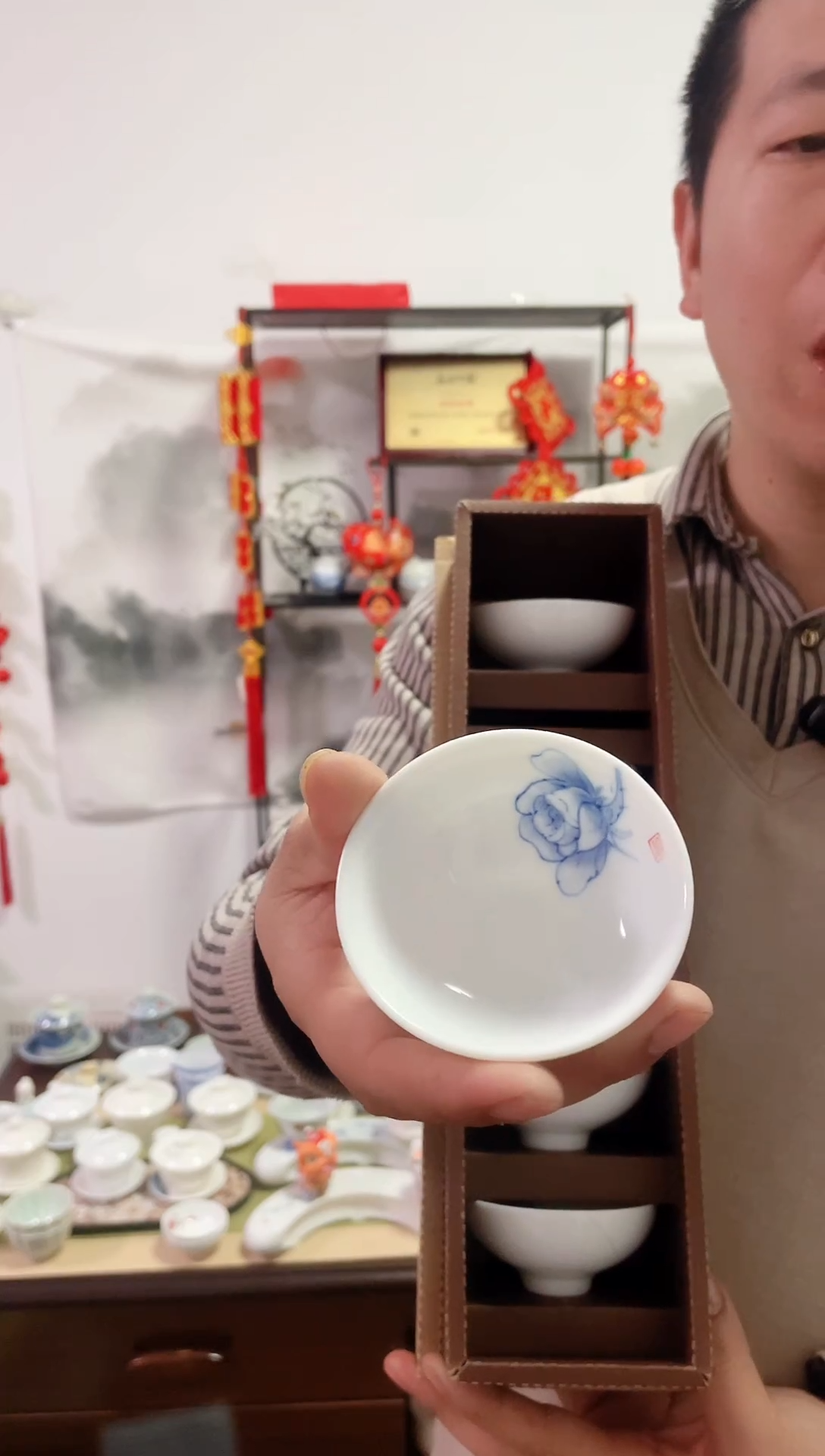 【闪购商品】【瓷心匠物】直播间福利专款玫瑰花杯6个大