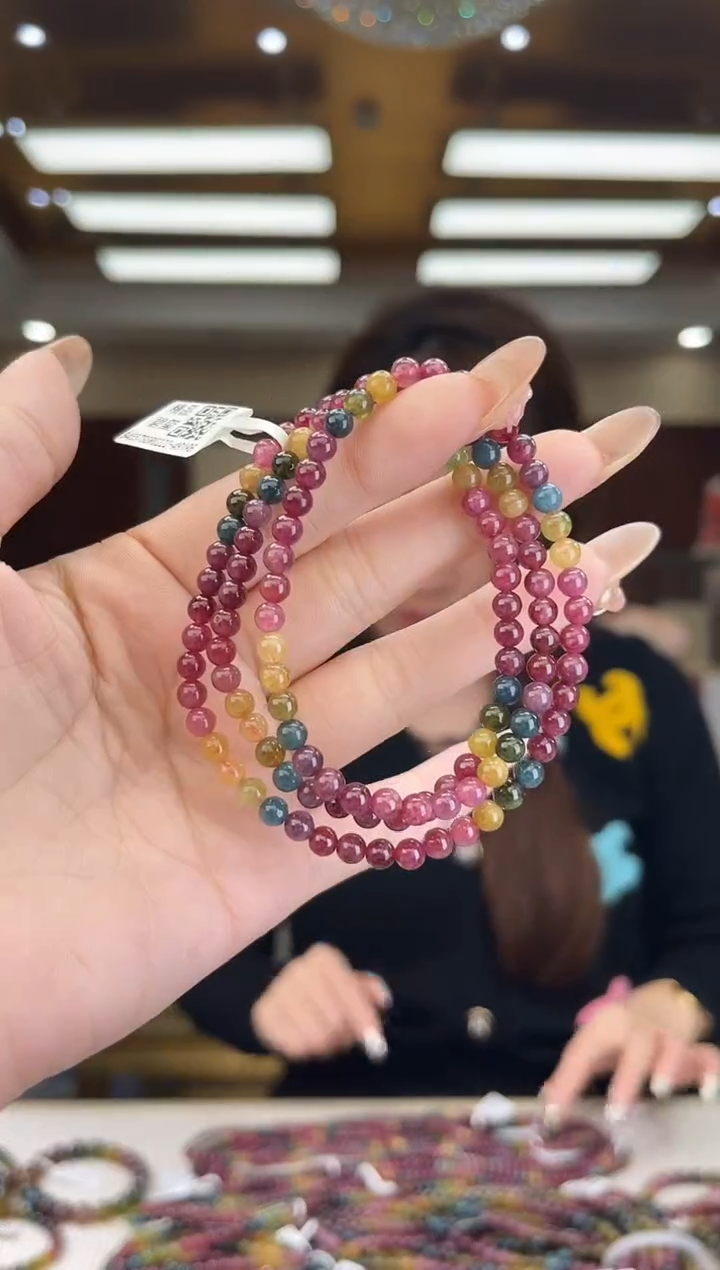 【闪购商品】碧玺/未镶嵌4mm+碧玺多圈多样性发货44