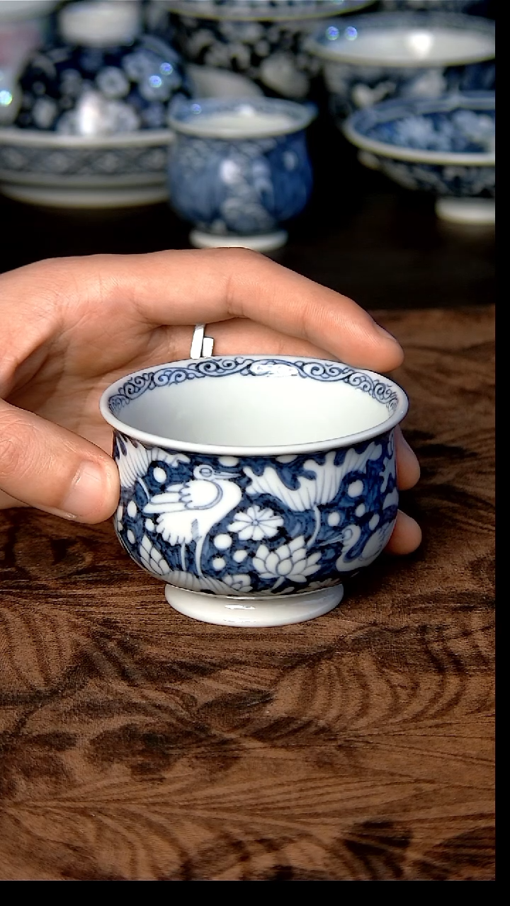 其他瓷一路莲科炉式杯